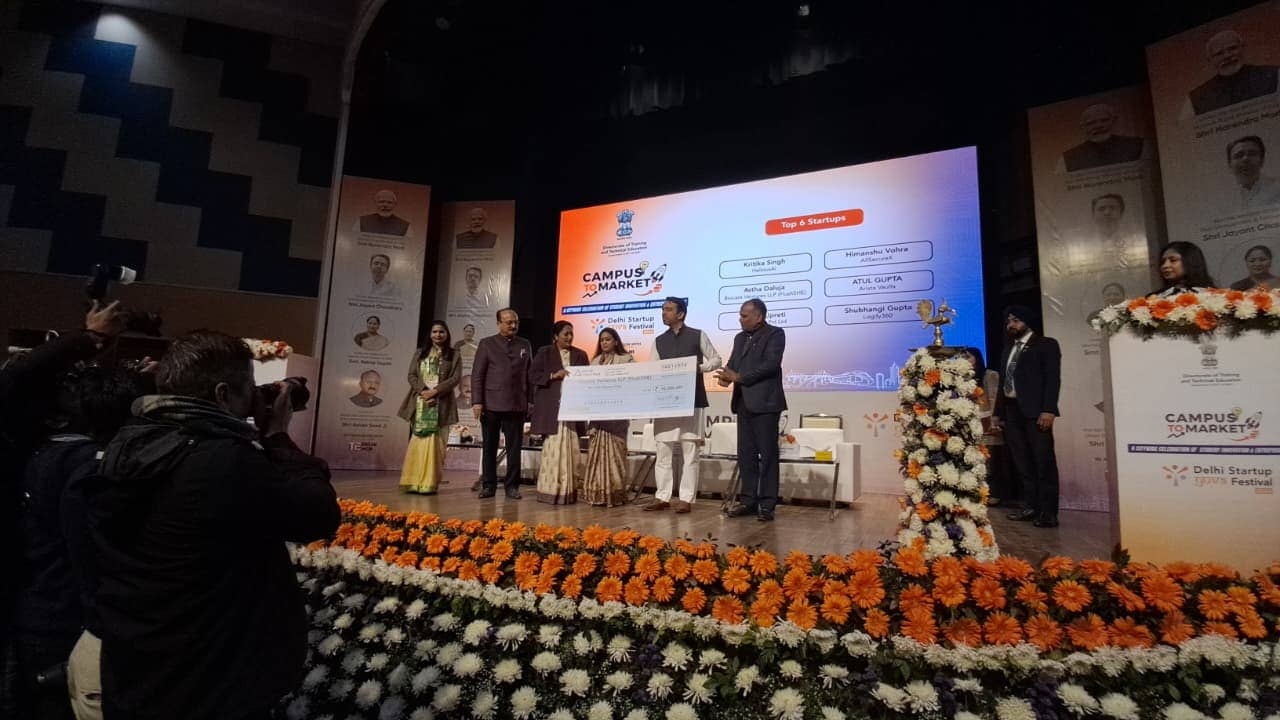 Recognized at Campus to Market, Delhi Startup Festival